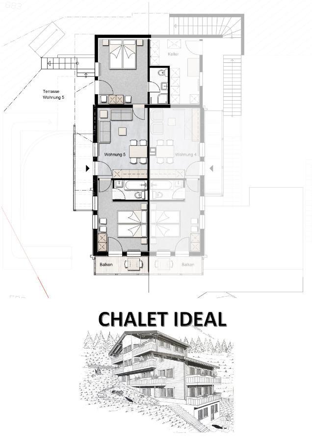 Chalet Ideal Saas Fee Extérieur photo